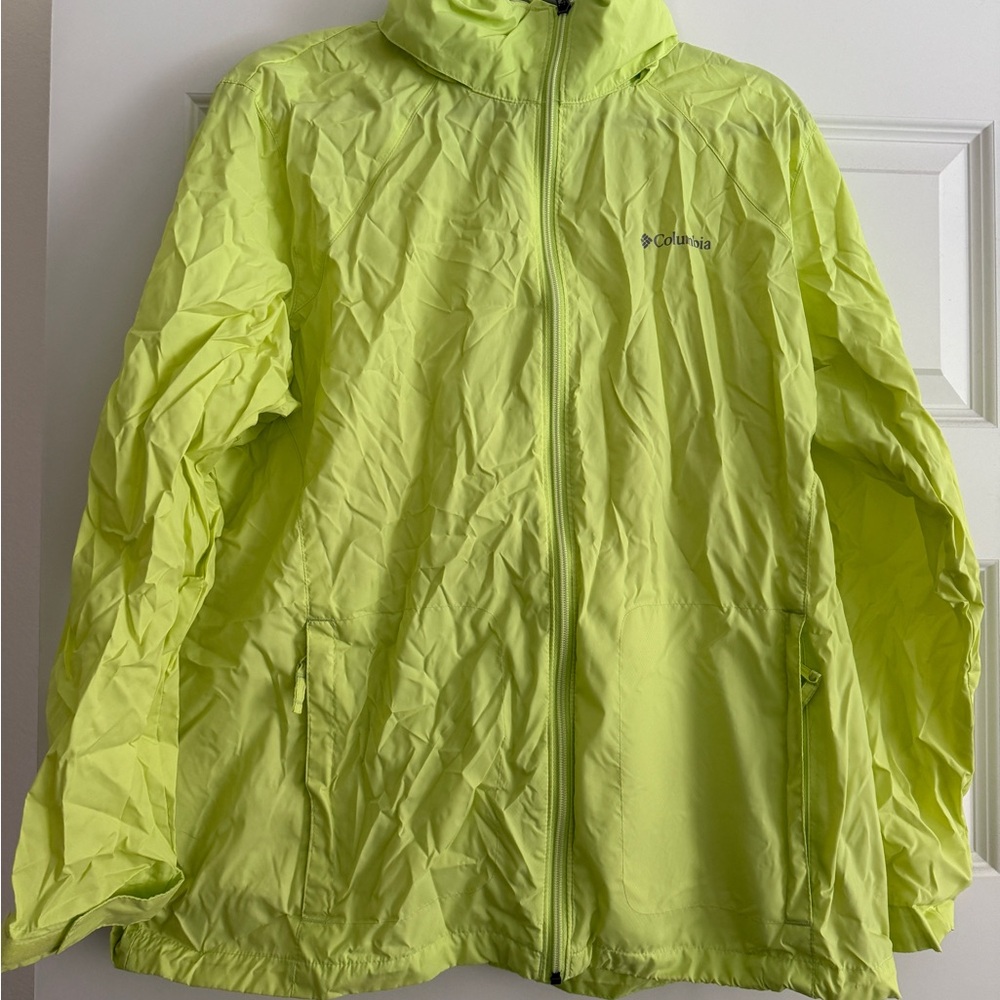 Columbia Vibrant Lime Windbreaker